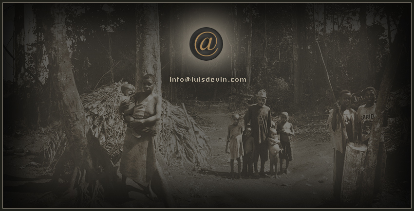 African Pygmies in a village in the rainforest of Cameroon