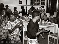 Pygmy dance of thanksgiving for the food