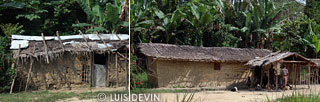Bakoya Pygmy village