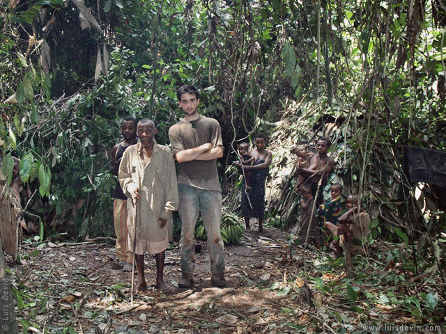 Temporary camp, from Luis Devin's fieldwork in Central Africa (Baka Pygmies, Cameroon)