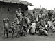 Musicians with children (Bedzan Pygmies, Cameroon)