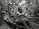 Pygmy pirogue (Baka Pygmies, Cameroon)