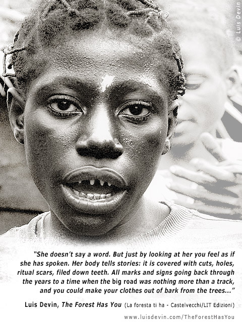 Filed teeth, from Luis Devin's anthropological research in Central Africa (Baka Pygmies, Cameroon)