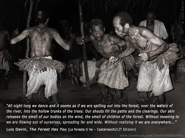 Funeral dance, from Luis Devin's anthropological research in Central Africa (Baka Pygmies, Cameroon)