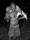 Pygmy with antelope (Baka Pygmies, Cameroon)